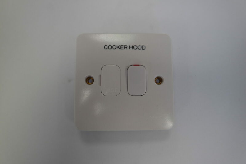 5 Pack - Schneider GET GGBL5010 Switched Connection Unit 13A - Engraved 'Cooker Hood'