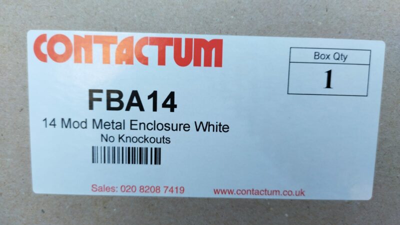 Contactum FBA14 14 Mod Metal Consumer Unit Enclosure – No Knockouts - Image 4