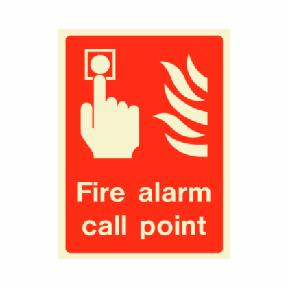 Fire Alarm Call Point Sign Photoluminescent